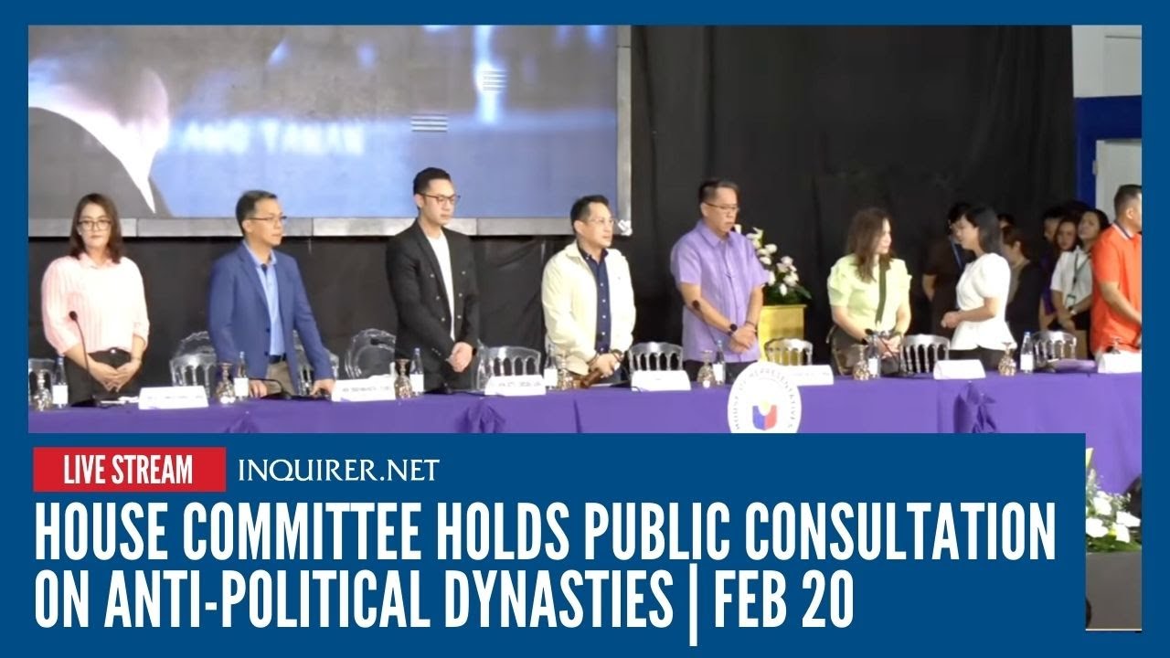 LIVE: House committee holds public consultation on anti-political ...