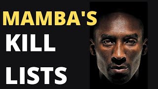 LEARN from the Great! Mamba's Kill List | Kobe Bryant