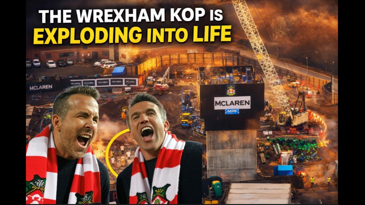 WREXHAM AFC KOP CONSTRUCTION NEWS