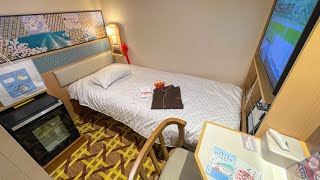 12-Hour Solo Travel Japan Aboard a New Ferry 'Sunflower”｜Osaka - Beppu｜Superior Single