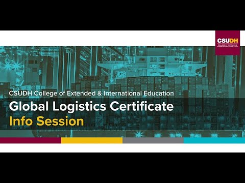 Info Session: CSUDH Global Logistics Program | Webinar (1/22/22)