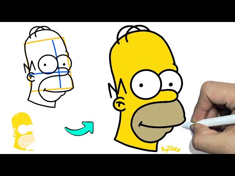 DIBUJA FACILITO! #7 CÓMO DIBUJAR A HOMERO SIMPSON "PASO A PASO" (LOS SIMPSONS) | HOW TO DRAW HOMER