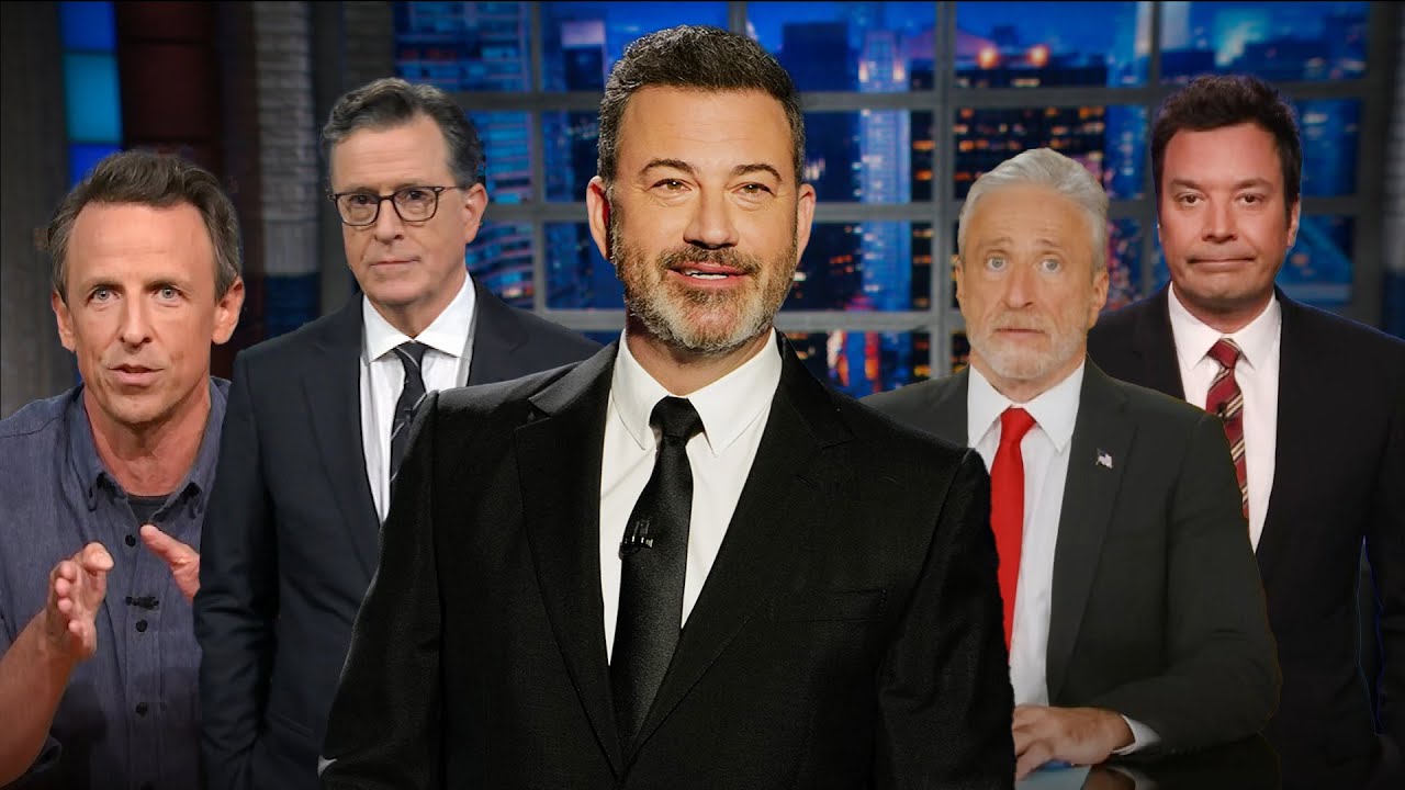 Jimmy Kimmel Live!' Suspended: Late-Night Hosts REACT On Air - YouTube