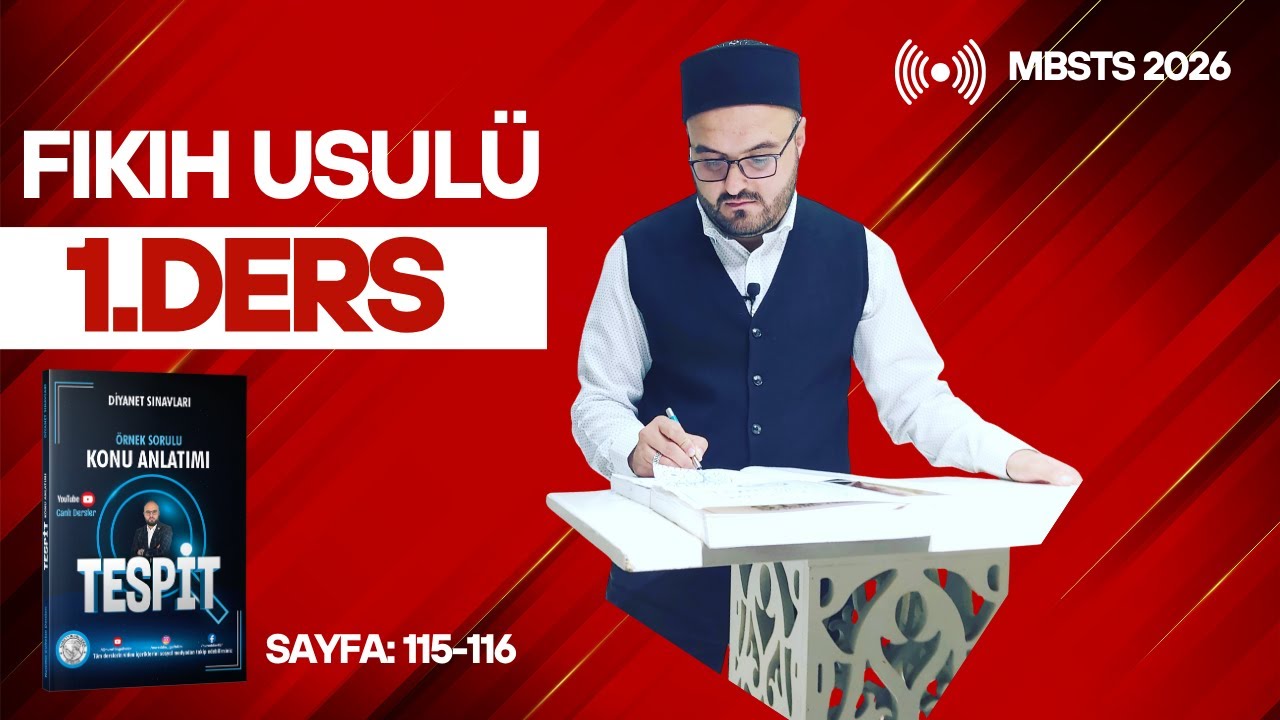 2026 MBSTS FIKIH USULÜ 1. Ders