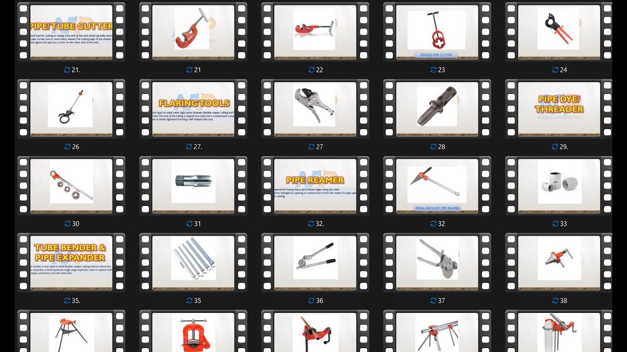 PART 2- PLUMBING TOOLS