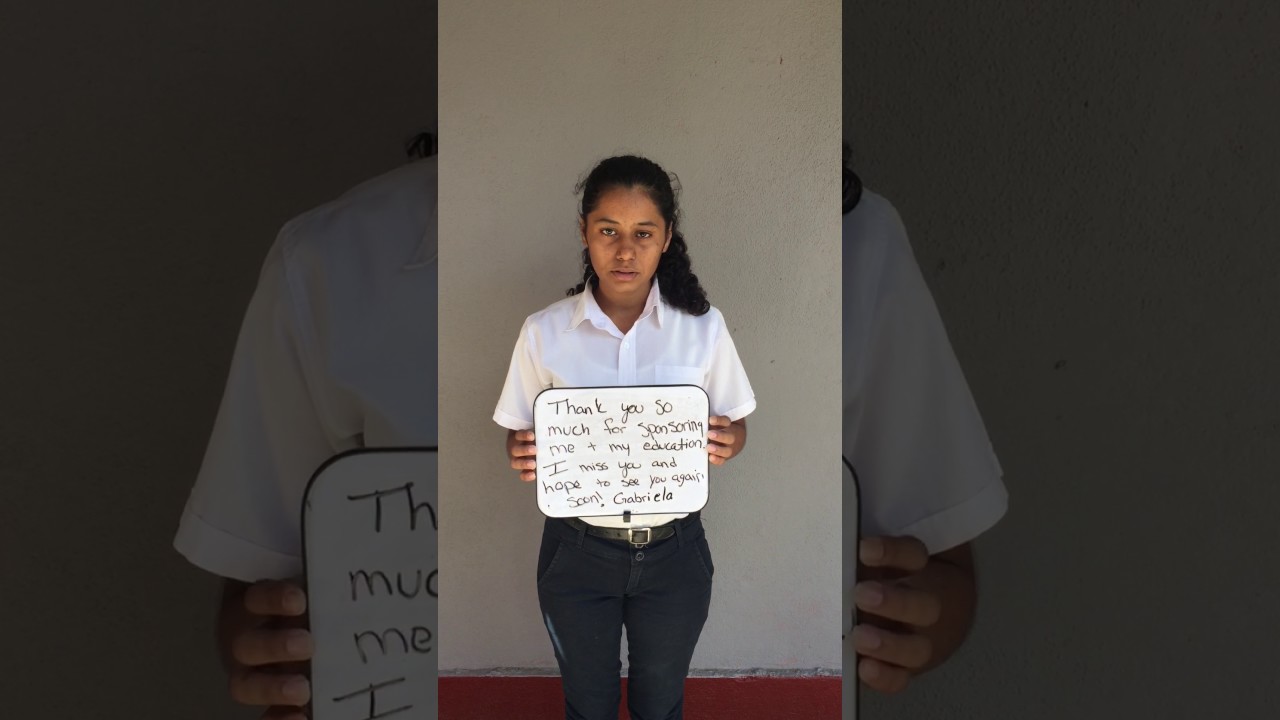 Gabriela Lopez Thank you to Sponsor - World Missions Outreach