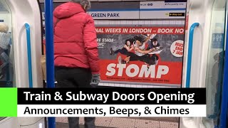 Train, Subway, & Tram Door Opening Announcements, Beeps, & Chimes