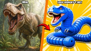 I Combined LEGO Dinosaurs into Hungry Snake | Space Bricks