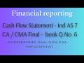 13. IND AS 7 Cash Flow Statement | CA CMA CS | Tamil Explanation • / 13 ca material book sum no 6