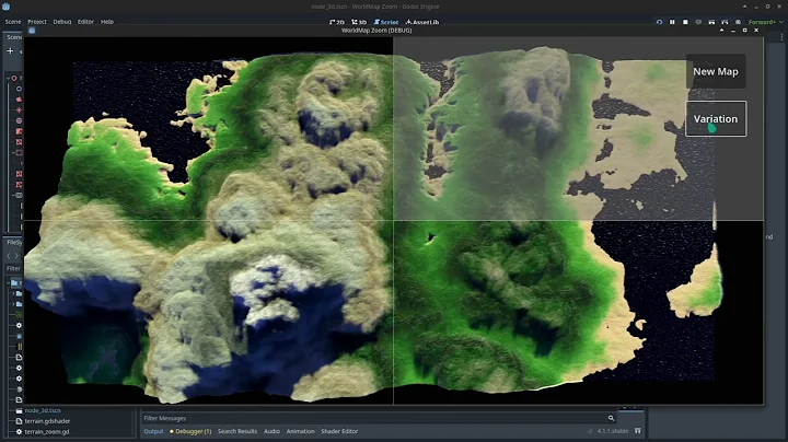 Godot 4 Procedural Terrain with High Resolution Zoom Remapping and Variations... and Trees!