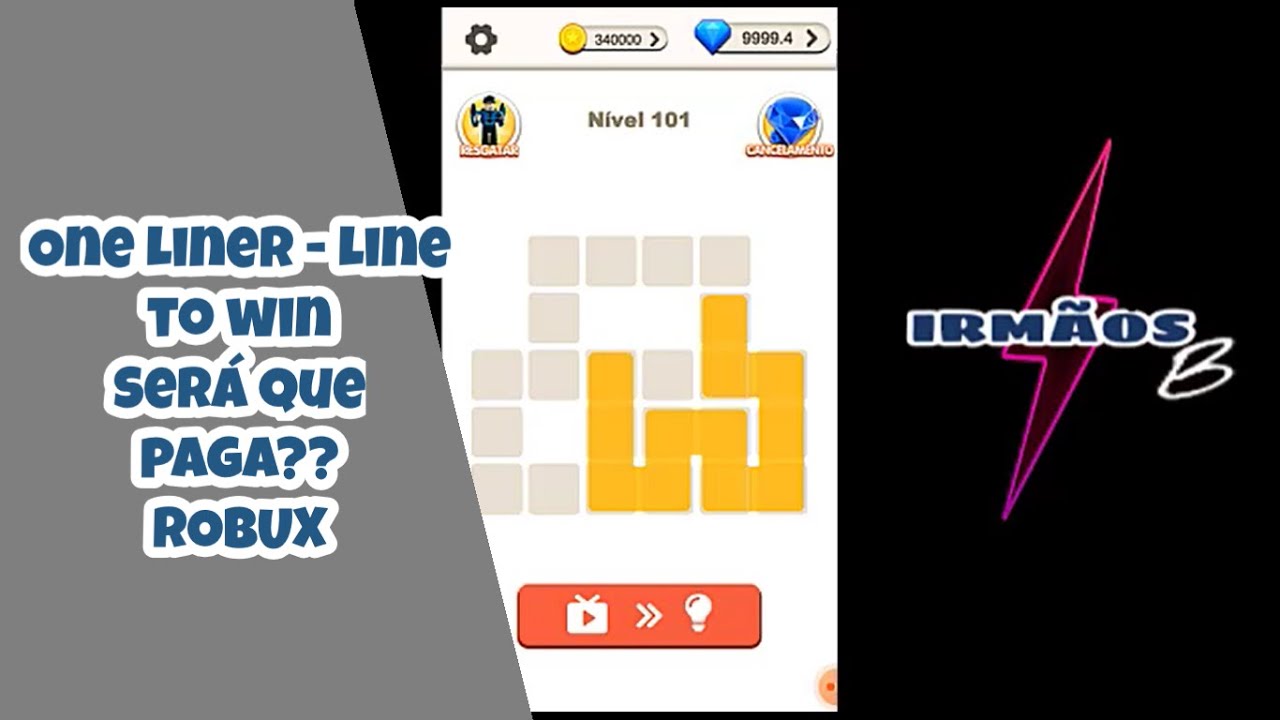One liner - line to win - será que paga ROBUX - YouTube