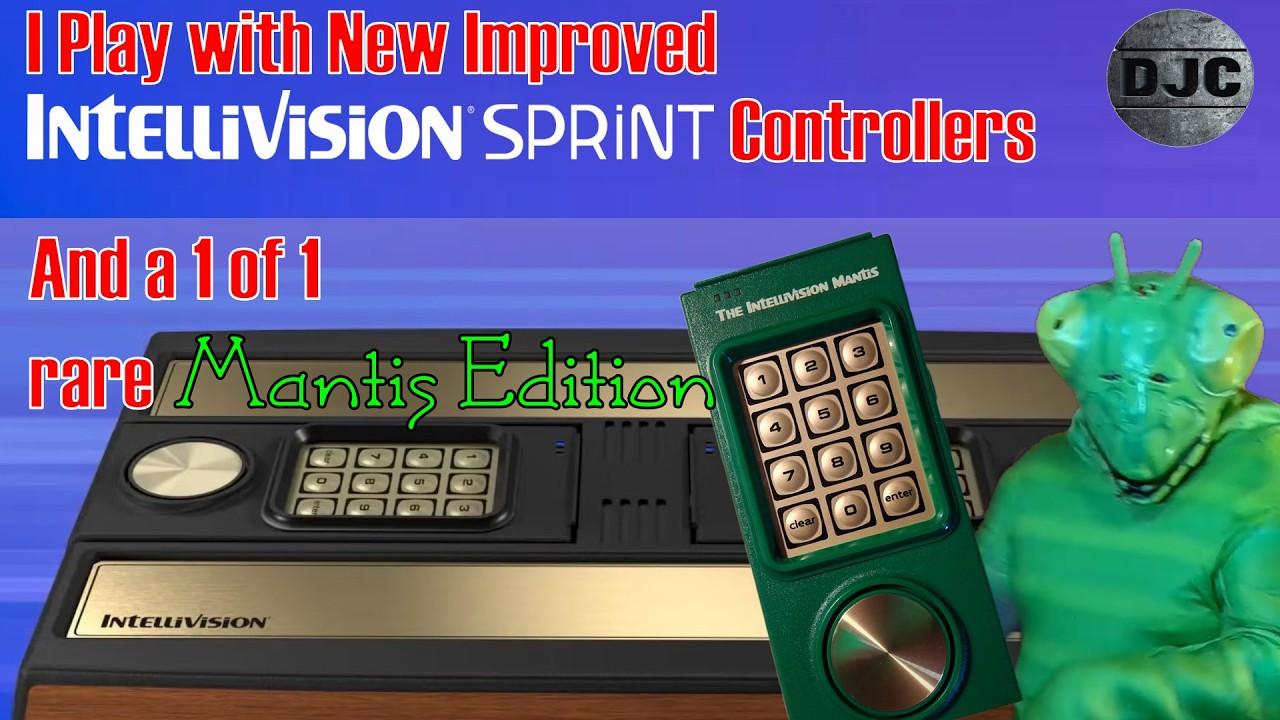 Я играю с новыми контроллерами Intellivision Sprint и редким контроллером MANTIS.