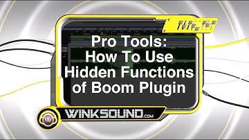 Pro Tools: How To Use the Hidden Functions of Boom Plugin | WinkSound