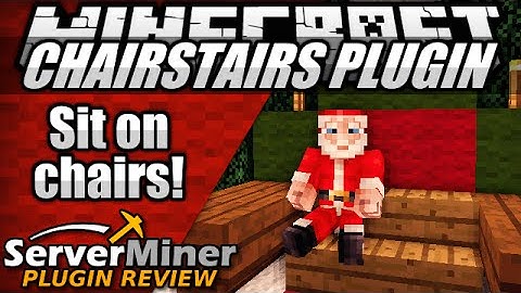 How to sit down in Minecraft with ChairStairs Plugin