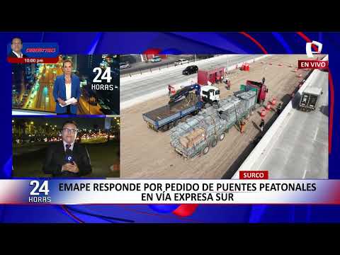 Video : Tras muerte de adulta mayor , instalarán cuatro puentes peatonales provisionales en Vía Expresa Sur por 24 Horas