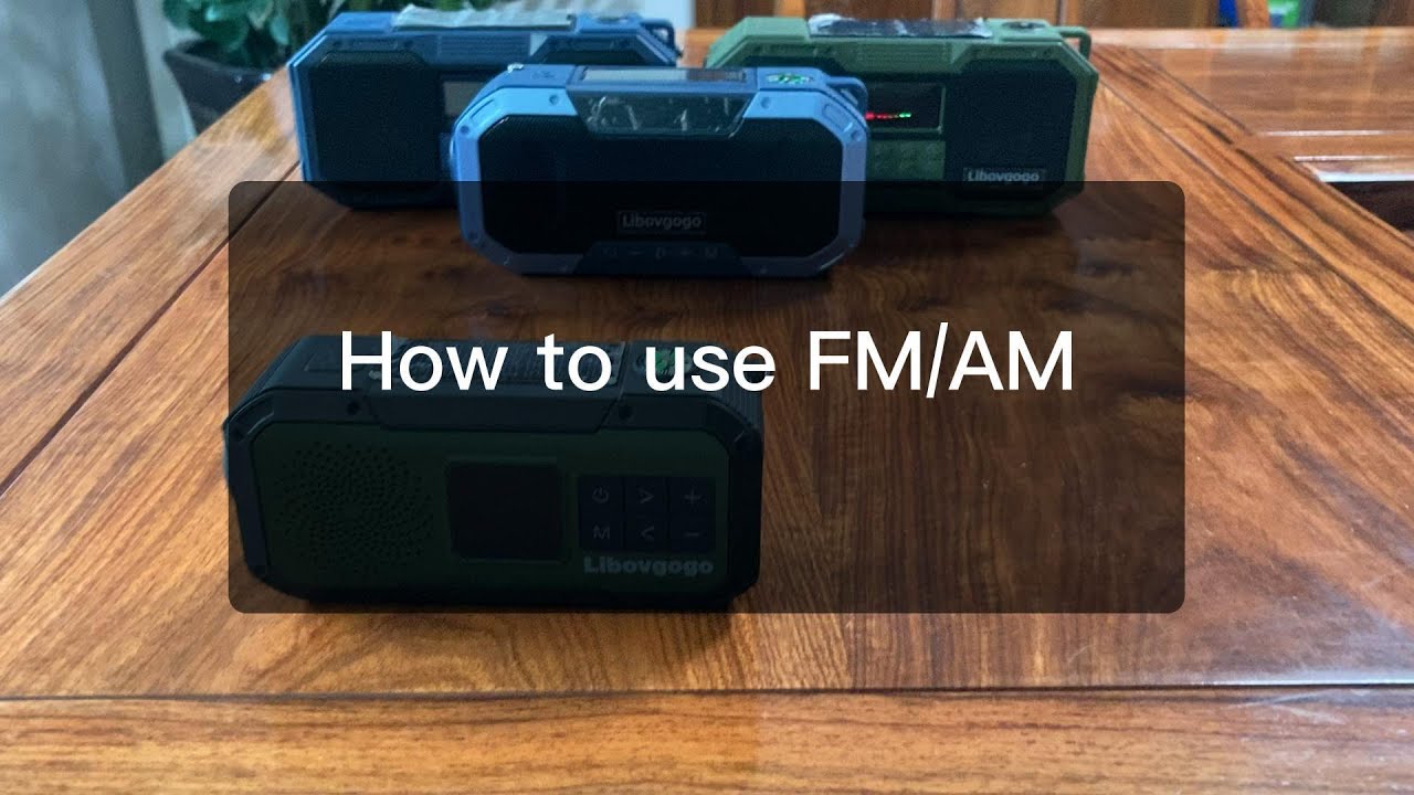 Libovgogo DF-589 Manual - How To Use FM / AM Radio?