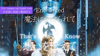 【日本語・英語歌詞付き】『魔法にかけられて / 想いを伝えて』「Enchanted / That's How You Know」 ディズニー Disney 歌ってみた 弾いてみた