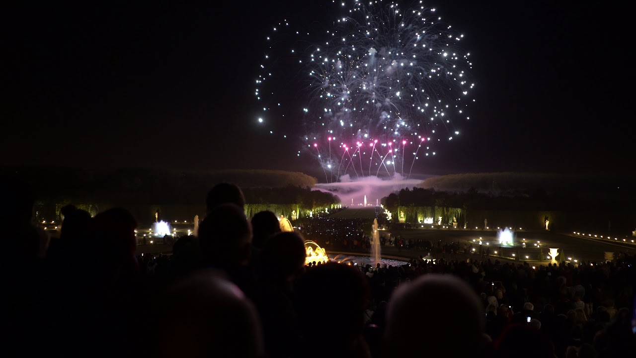 The gardens of Château de Versailles:  Final night of fireworks, music, fire and water entertainment