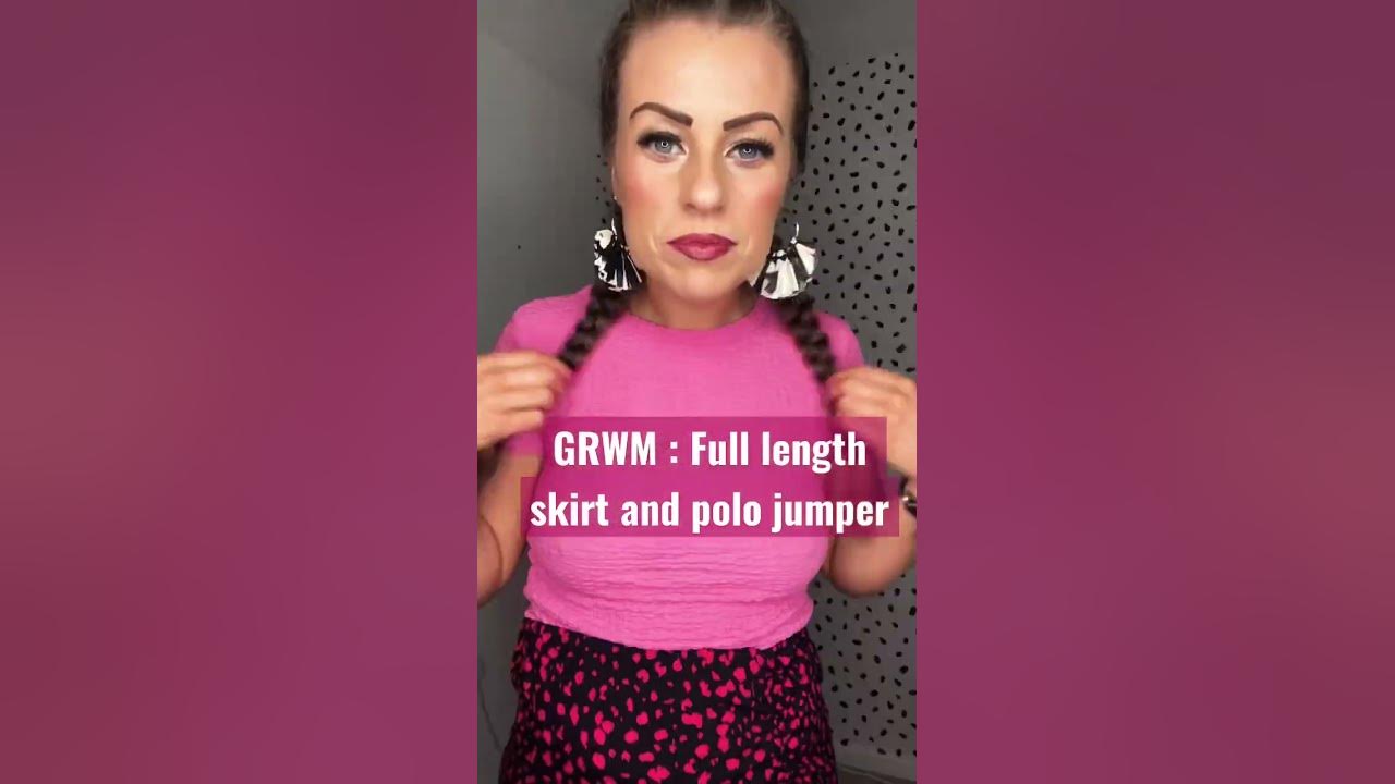 GRWM : full length skirt and polo jumper - YouTube