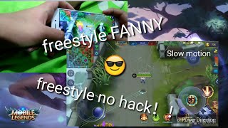 Top Malaysia Sabah Fanny freestyle no hack！！！and Slow motion |mobile legends:bang bang|Top bocah screenshot 4