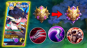RUBY BEST ITEMS TO REACH MYTHICAL GLORY!🔥RUBY BEST BUILD 2023