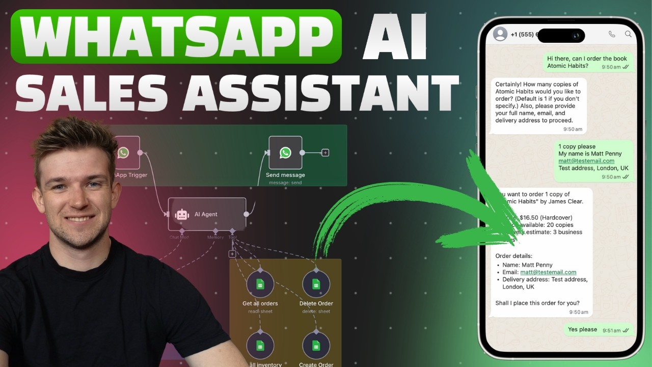 Build A Whatsapp AI Agent That AUTOMATICALLY Sells Your Products ...
