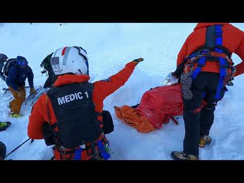 2/24/23 Hoist Rescue from Cache Couloir
