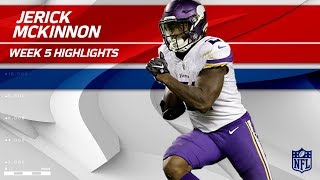 Jerick McKinnon's Huge Night w/ 1 TD & 146 Total Yards! | Vikings vs. Bears | Wk 5 Player Highlights