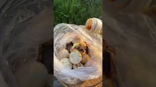 Вкуснейшие грибы на мангале👍 #рецепт #рецепты #деревня