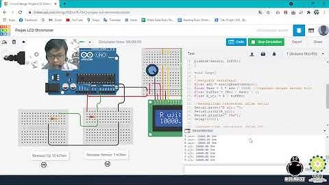 Elektronika 2 - Simulasi Arduino Menggunakan TinkerCAD - 09. Membuat Ohmmeter Digital