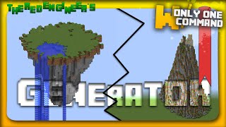 Mountain & Floating Island generator with only one command block