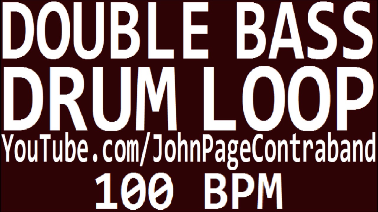 Double Bass Beat Drum Loop 100 BPM Metal YouTube