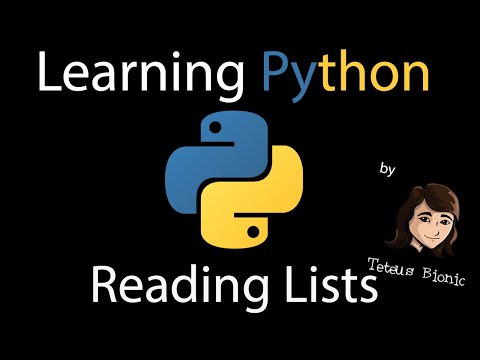 How to use and read LISTS in Python - #First steps in Python 6