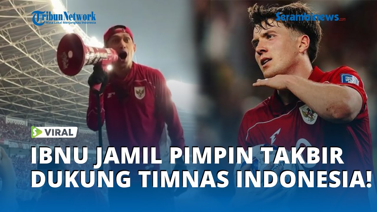 VIRAL! Ibnu Jamil Pimpin Takbir di GBK, Suasana Pecah Saat Indonesia Taklukkan China!