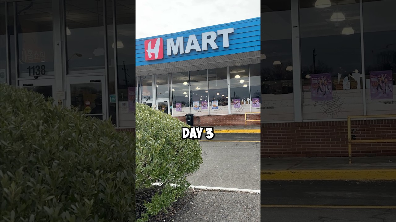 Третий день, когда я ем ТОЛЬКО еду из корейско-американского продуктового магазина! 🍜 