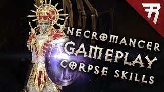CORPSE EXPLOSION! Army of the Dead! Necromancer Skills Part 3 (Diablo 3 2.6 beta gameplay)
