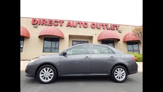 2009 Toyota Corolla LE 4 door sedan.  Video overview and walk around.
