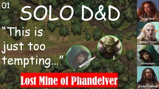 Ep.1 'Meet me in Phandalin' Solo D&D playthrough: Lost Mine of Phandelver