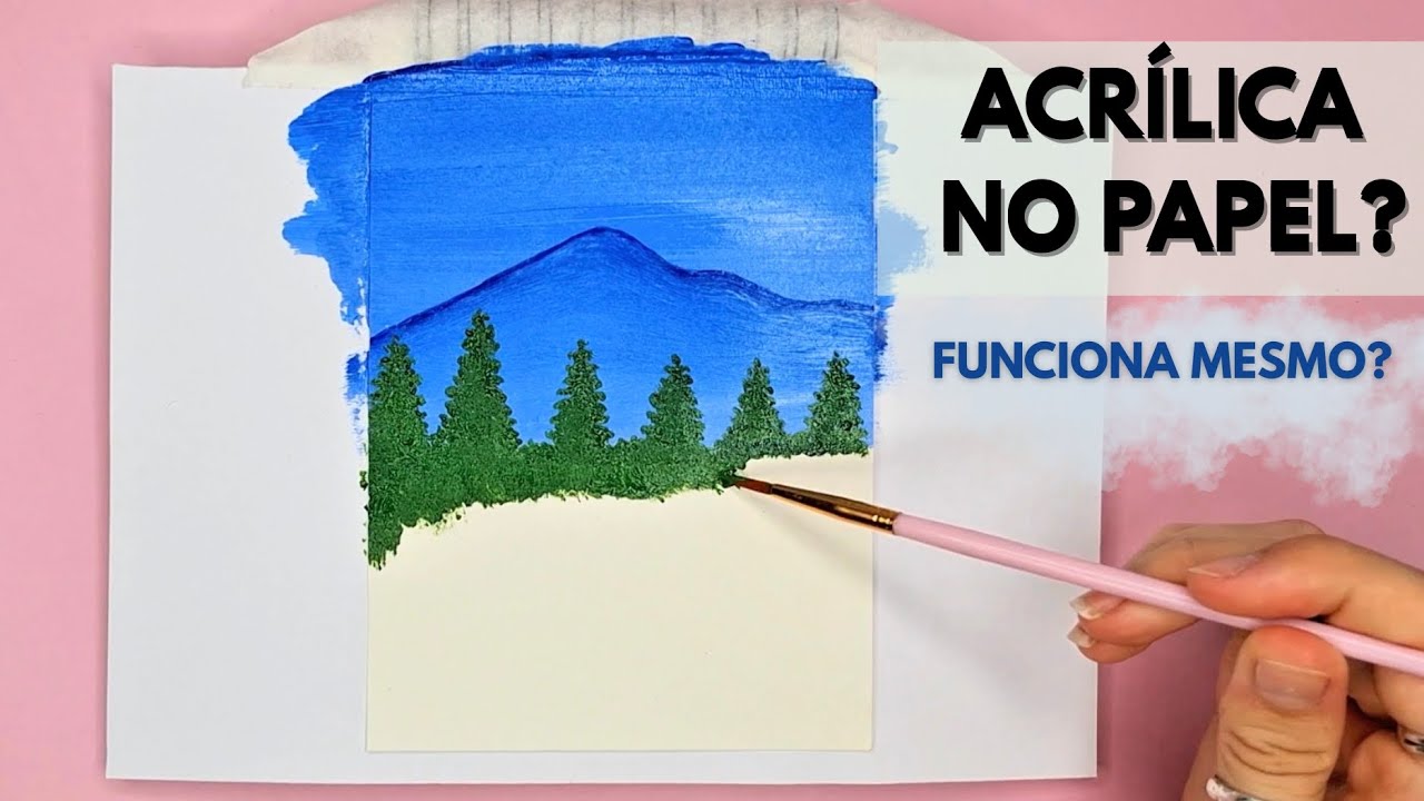 Pintura com tinta acrílica - Será que deu certo? 