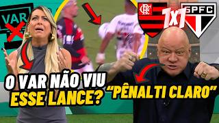 Renata Fan and Ronaldo REVEAL the TRUTH about UNCALLED PENALTY in Flamengo 1x1 SPFC Jogo Aberto