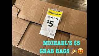 UNBOXING MICHAEL'S $5 GRAB BAGS (March 28, 2022)