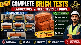 Complete Brick Tests in one video : Field &amp; Laboratory Tests [IS 3495] 🧱 l civil Quiz Master 