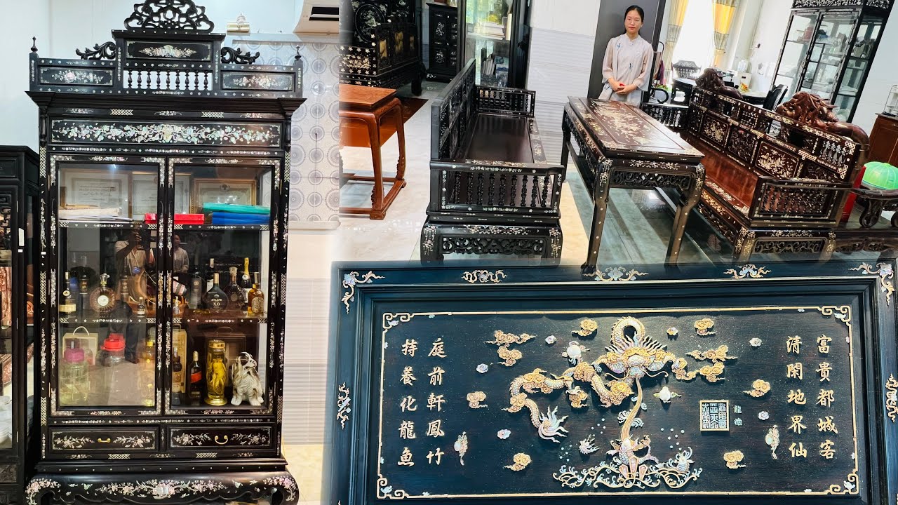 DIỆU MINH 15/7 chào bán Trường Kỷ Song Tiện, Tủ Ly, Tranh Cá Chép Hóa Rồng, Gốm Sứ, Tượng Gỗ