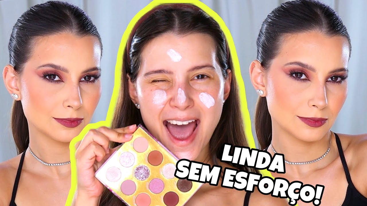 Maquiagem FÁCIL para FESTAS: APRENDA O PASSO A PASSO *MAKE MONOCROMÁTICA* 🌟| PALETA DO MÊS