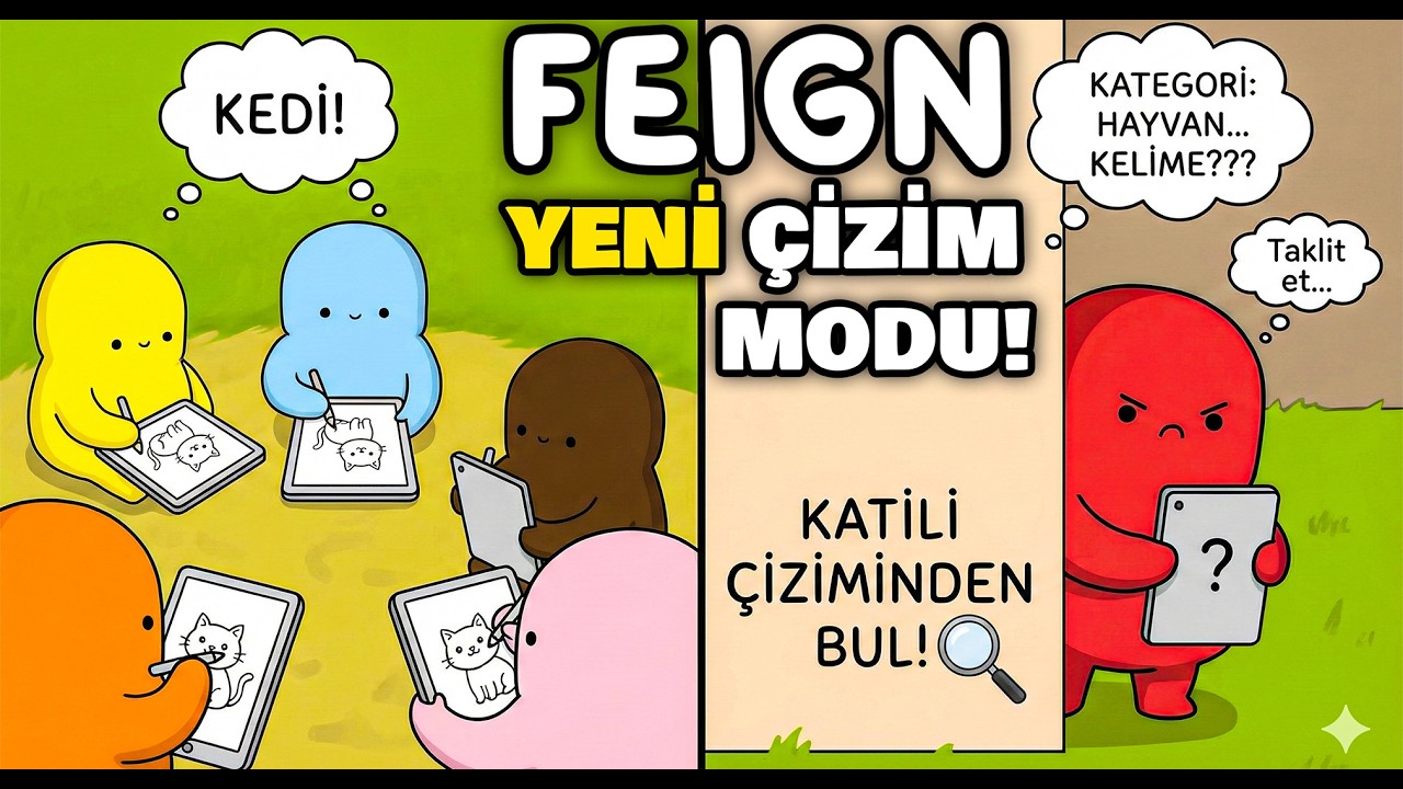 ÇİZİM YAPARAK IMPOSTORU BUL! EKİPLE YENİ FEIGN ÇİZİM MODU İNCELEME | Eksto Can