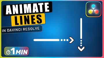 How to DRAW ANIMATED LINES in Davinci Resolve