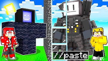I Cheated with //PASTE in a TITAN TV MAN Build Challenge!!!