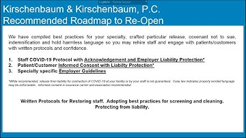 K&K Roadmap for Reopening