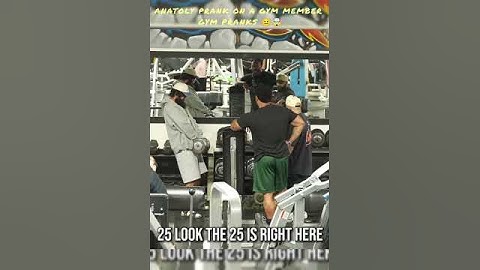 Elite powerlifter gym pranks on a gym member 😲🤯#shortsfeed #gymprank #anatoly