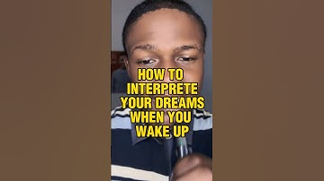 How to interpret your dreams when you wake up #prophetic #motivation #inspiration #dreams #visions